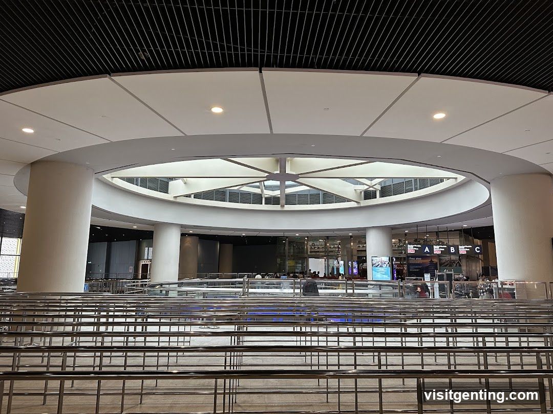 Interior of a modern transit hub