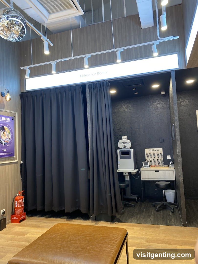 Interior of a vision clinic