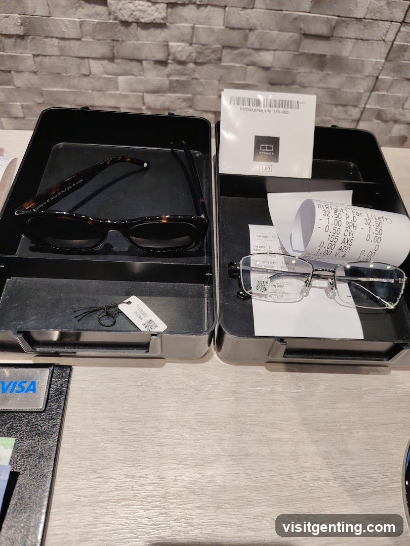 Eyewear Display at Counter
