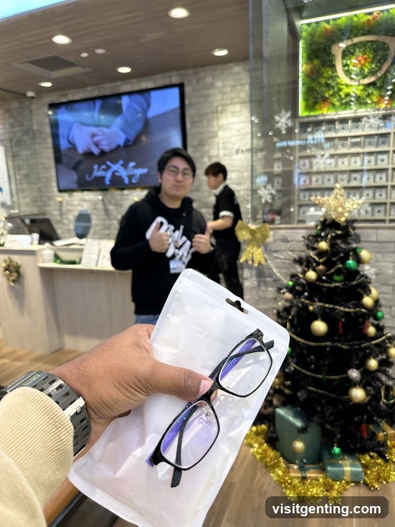 Inside a retail store during holiday season
