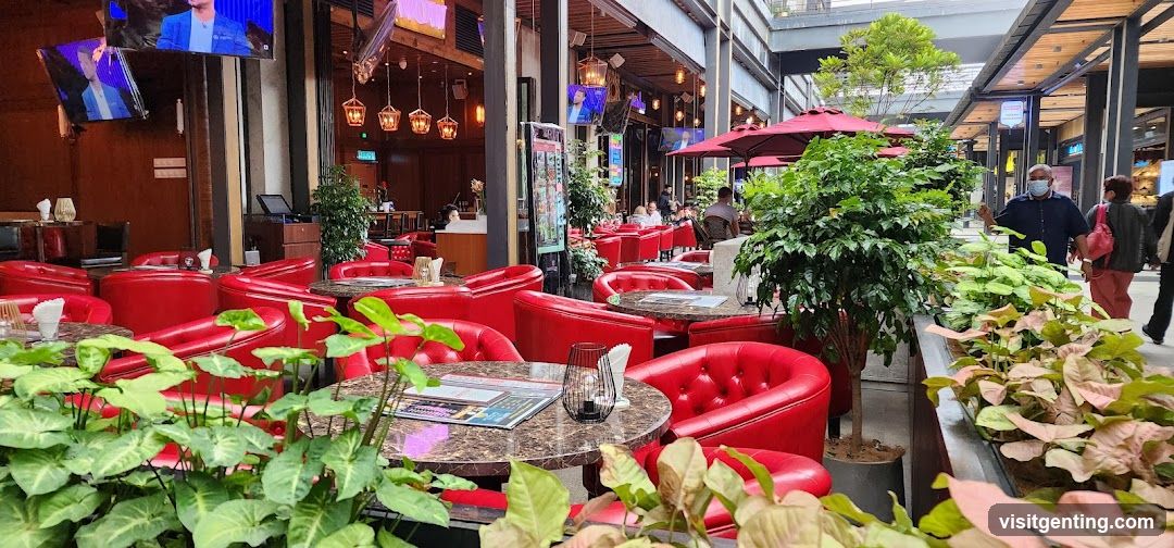 Indoor café seating area