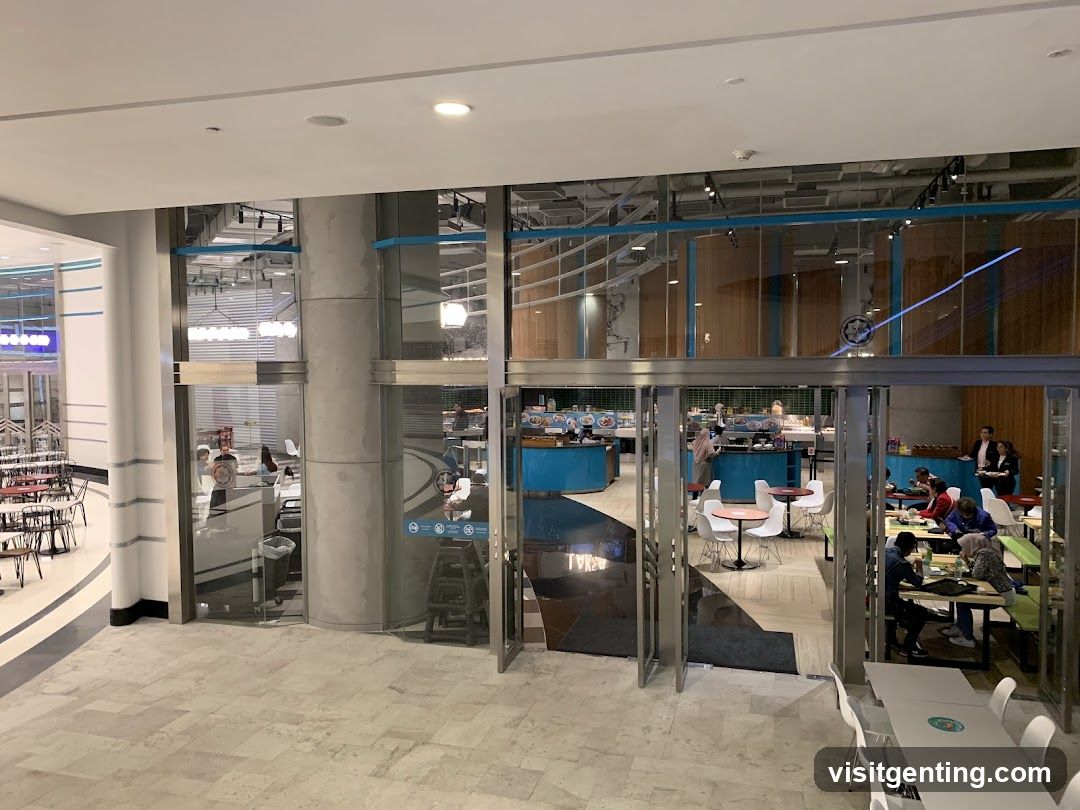 Interior dining area entrance