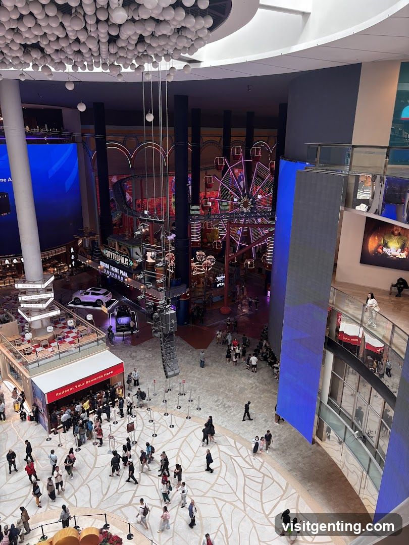 Interior of a large shopping or entertainment complex