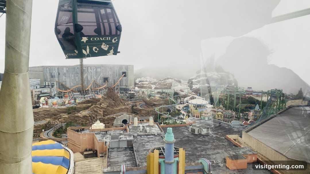 Amusement Park View from Cable Car