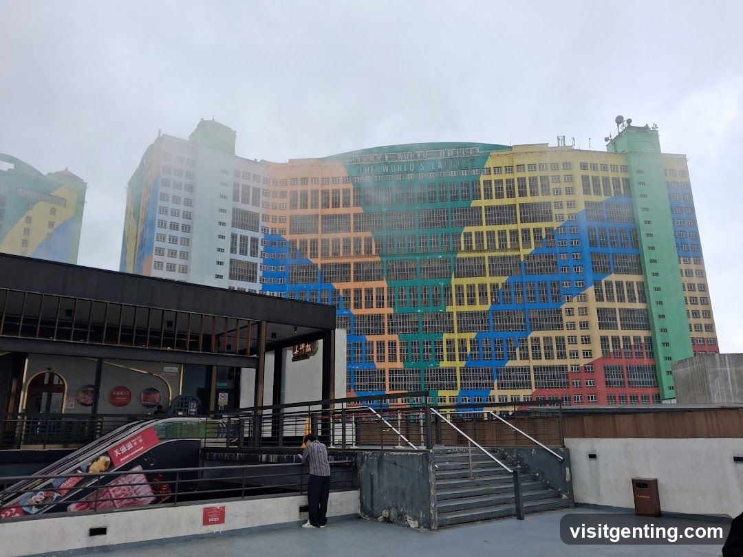 Colorful Building with "The World's Largest" Sign