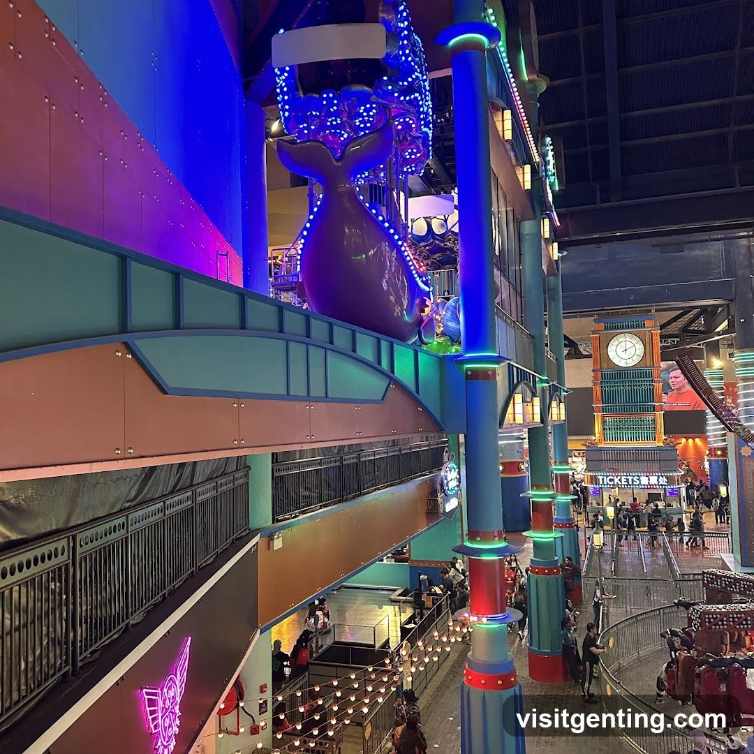 Indoor amusement park atrium