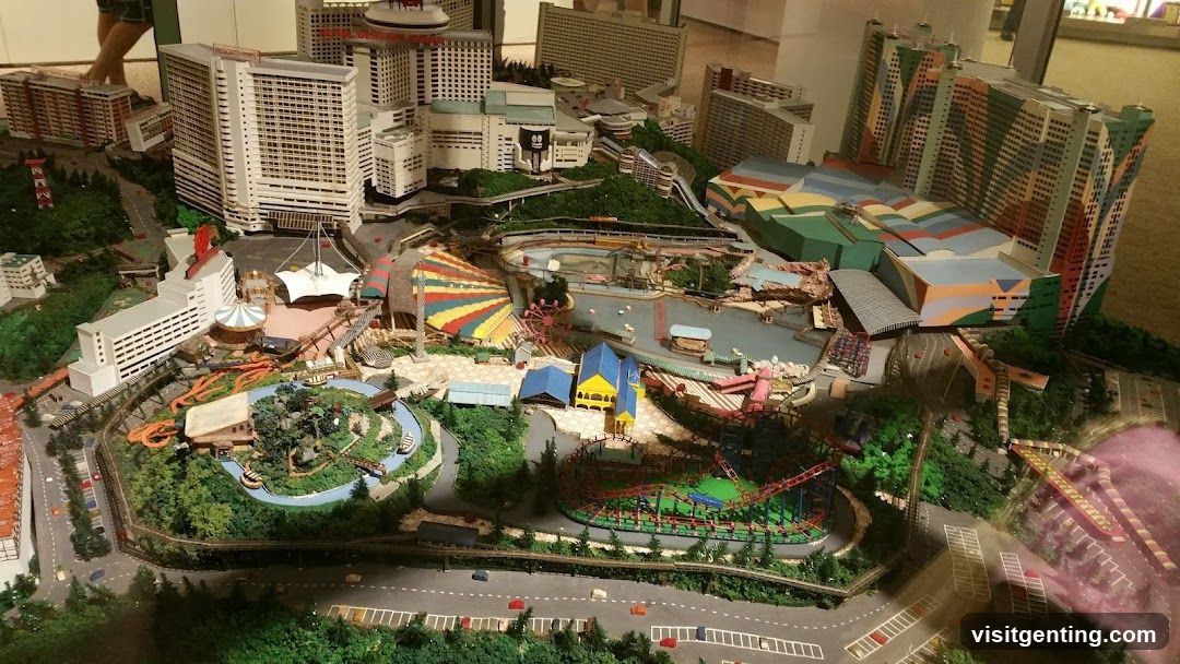 Model Display of Theme Park and Urban Area