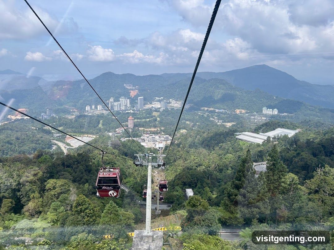 Cable car view from mountain