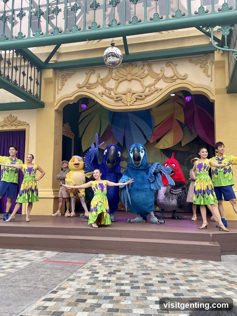 Stage Performance at Theme Park