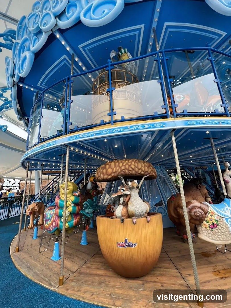 Ice Age-themed carousel ride