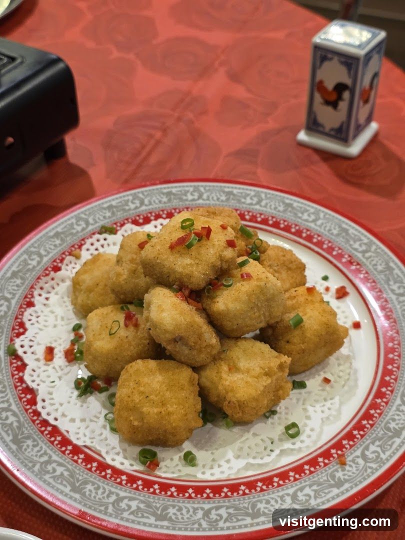 Dish on Red Tablecloth