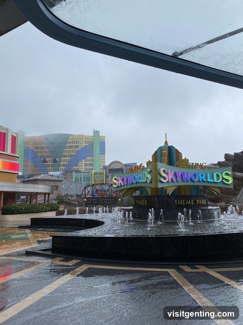 Skyworlds Theme Park Entrance