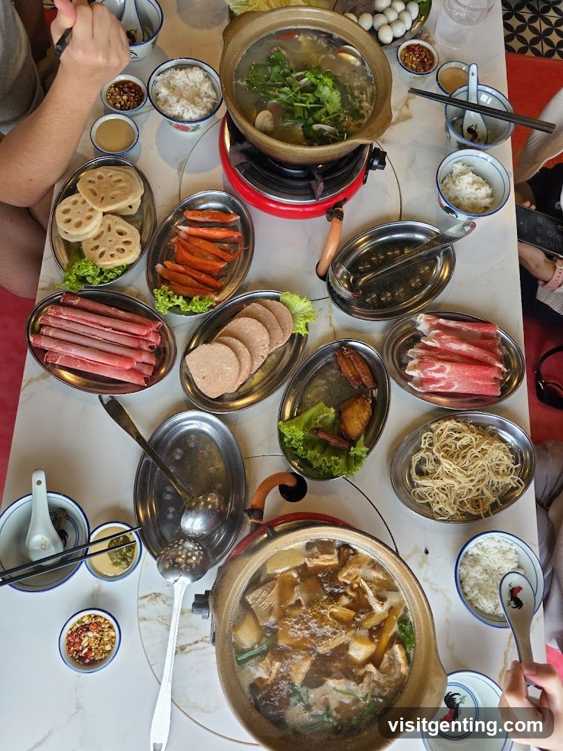 Hot pot dining table