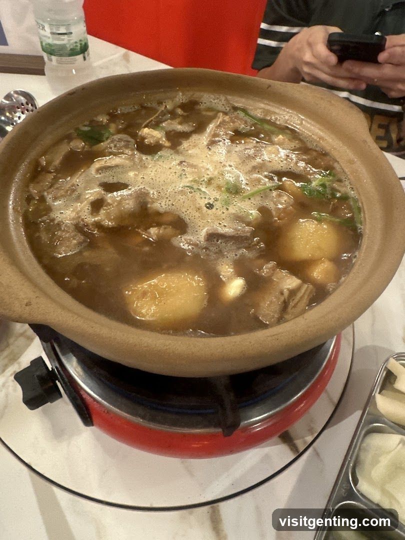 Hot Pot Dish on Table