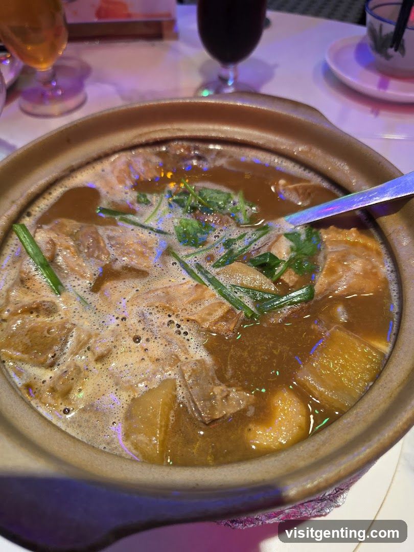 Dish in clay pot