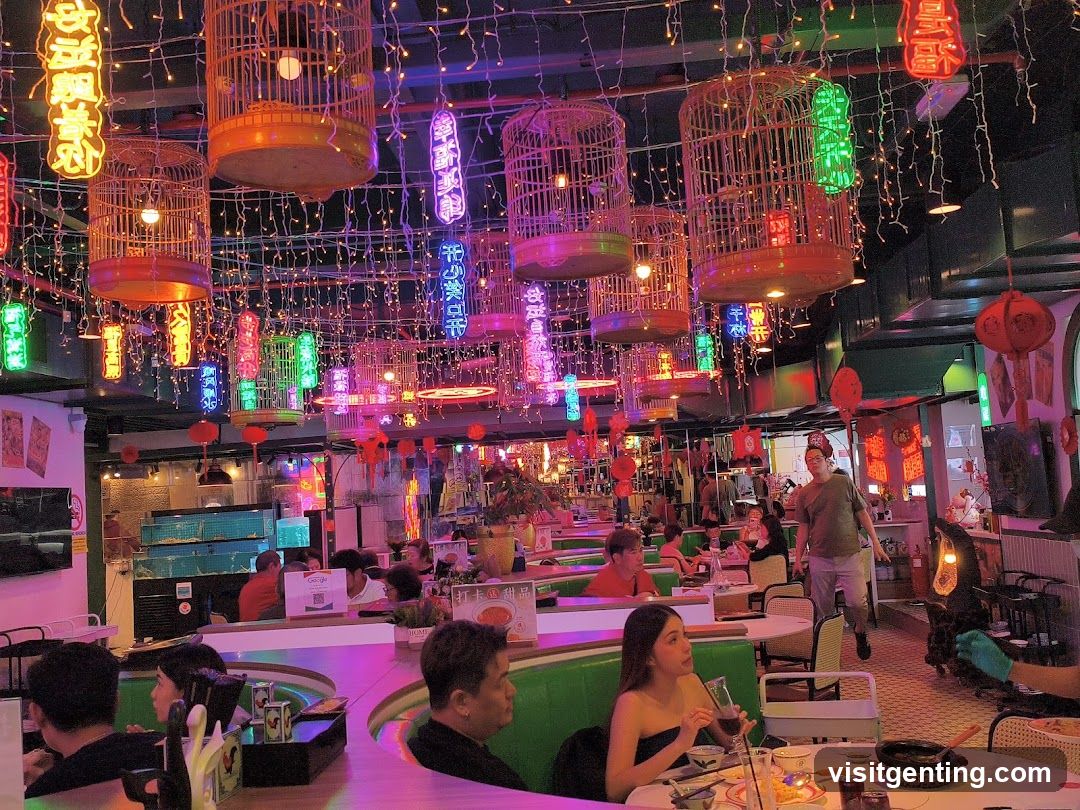 Interior of a vibrant restaurant