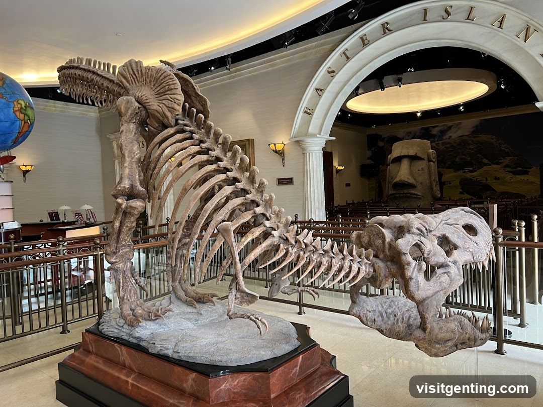 Dinosaur Skeleton Display in Museum