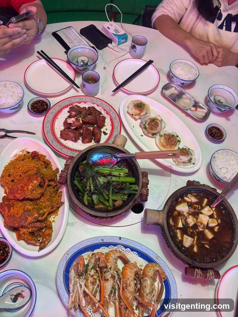 Dining Table with Chinese Cuisine