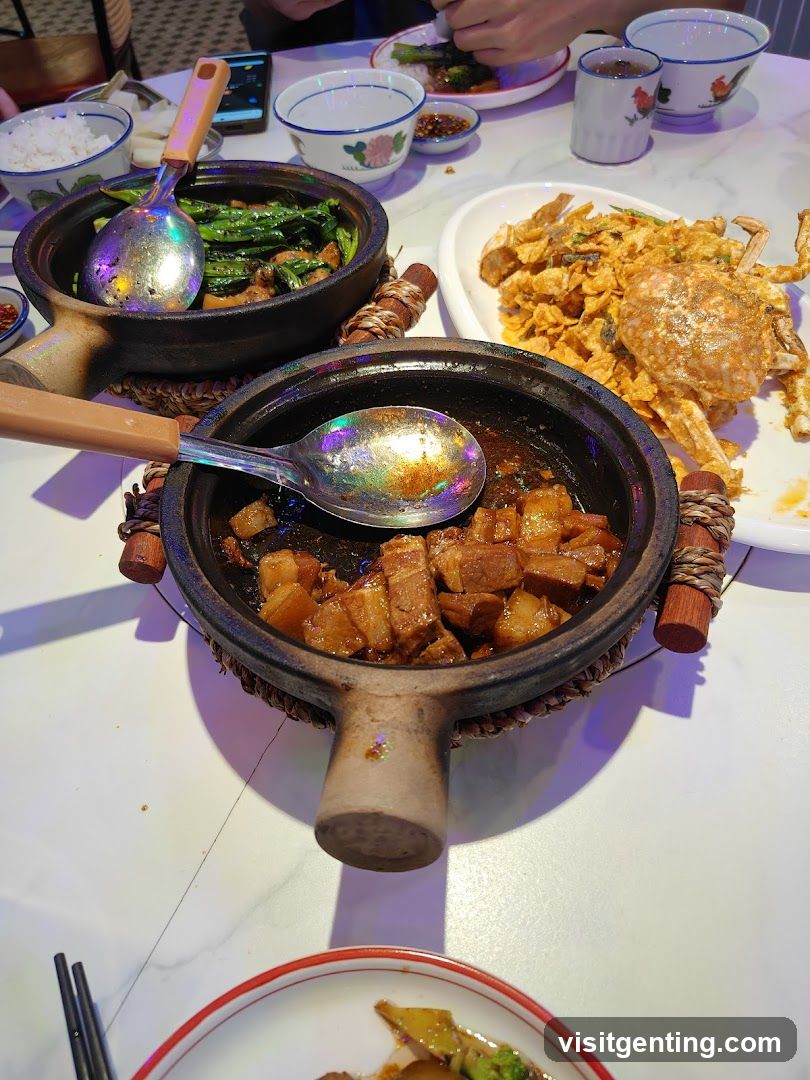 Dining Table with Chinese Cuisine