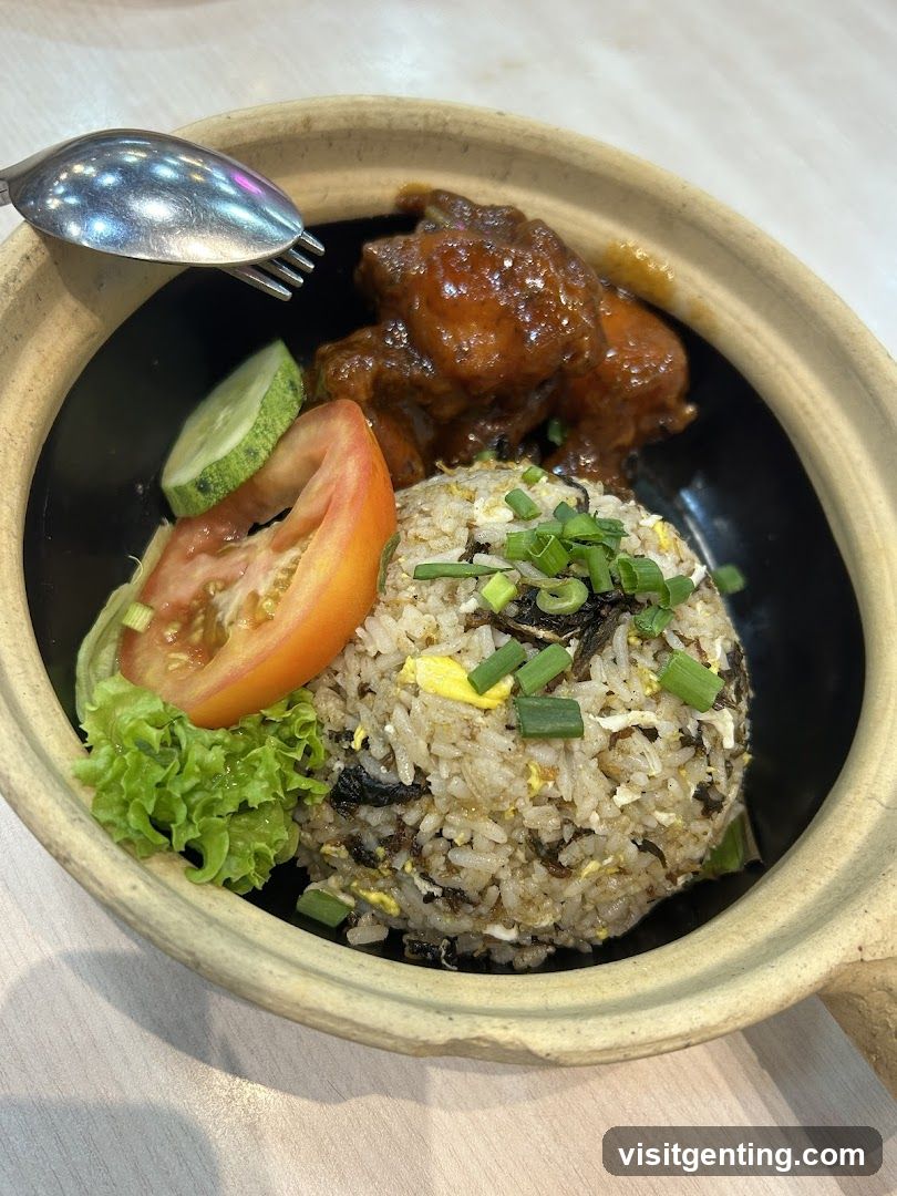 Food dish in ceramic bowl