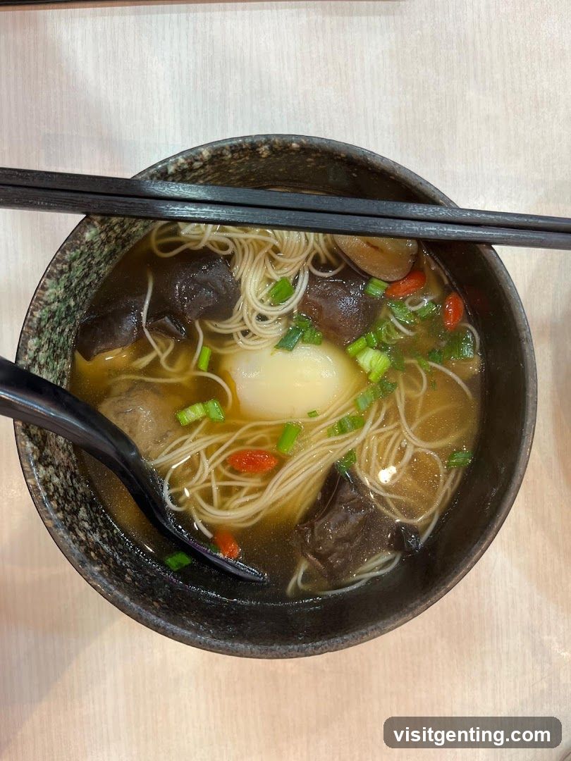 Noodle Bowl with Chopsticks