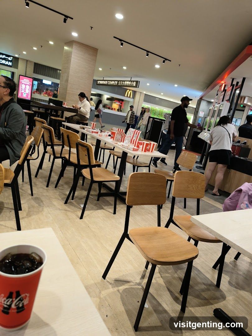 Food court interior