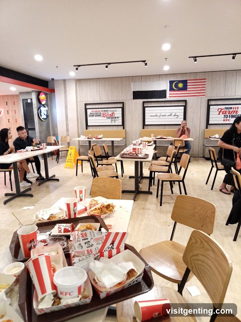 KFC Restaurant Interior