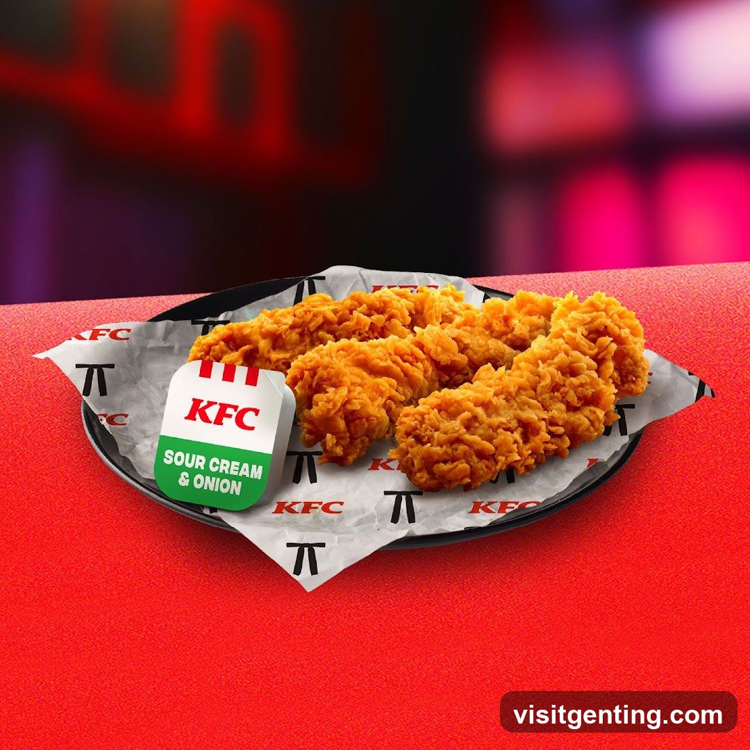 KFC Fried Chicken with Sour Cream & Onion Dip