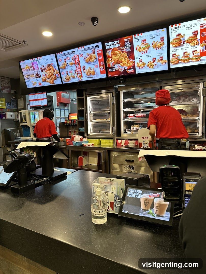 KFC Restaurant Interior