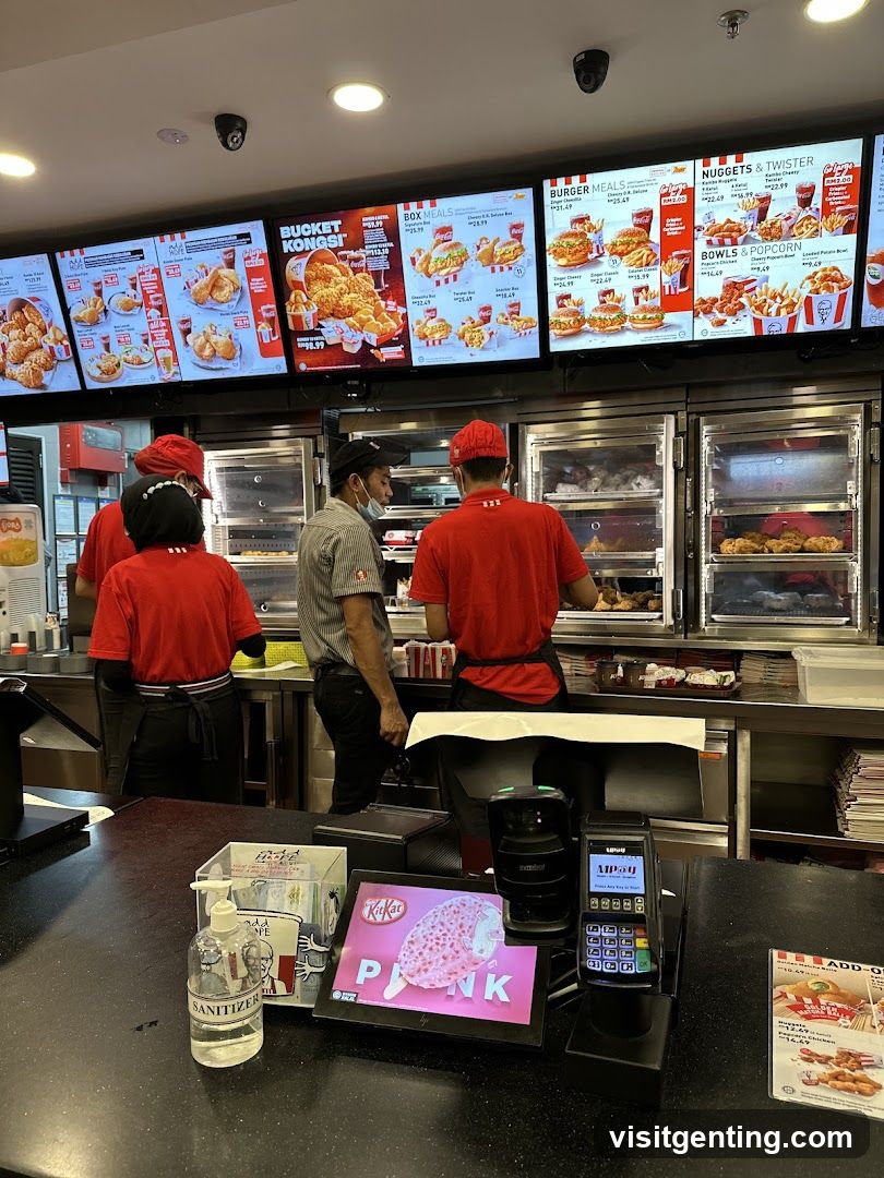 KFC Restaurant Interior