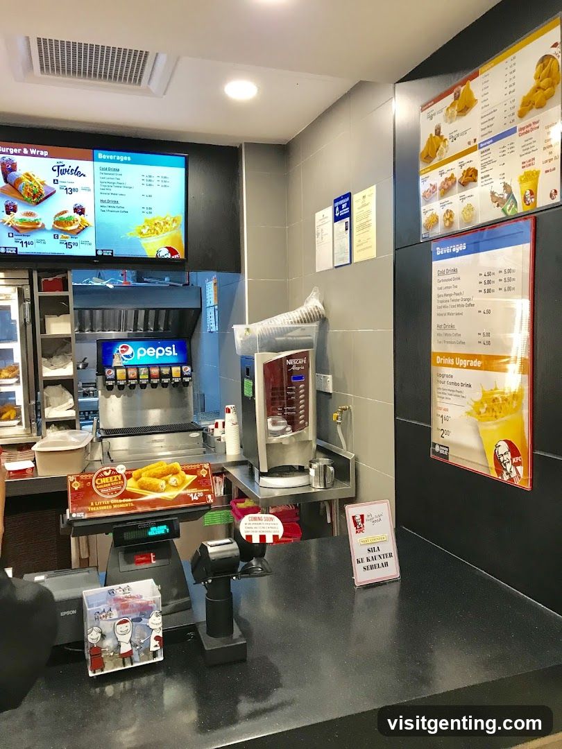 KFC Counter Interior