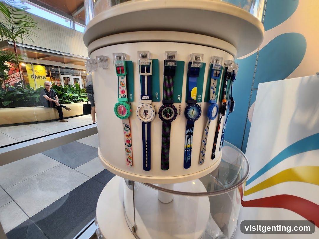 Swatch Watch Display in Mall