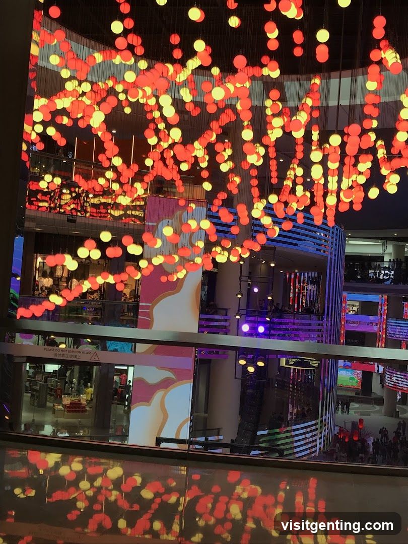 Interior of a shopping mall