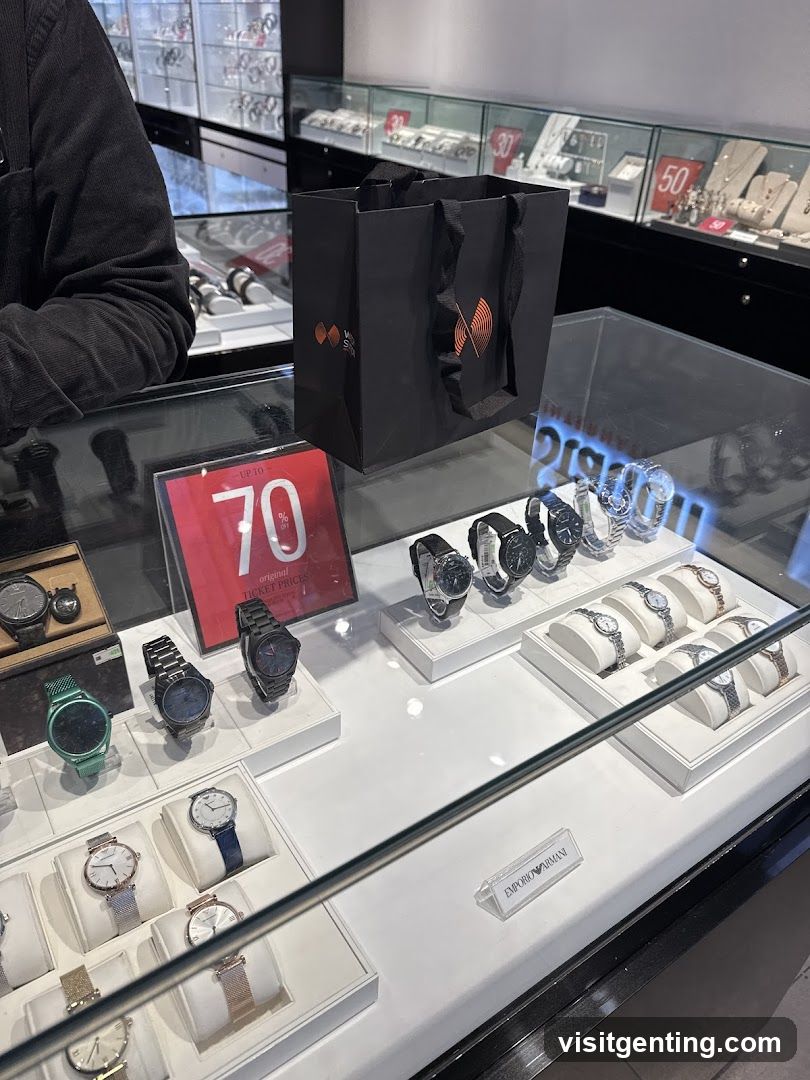 Retail Display of Watches