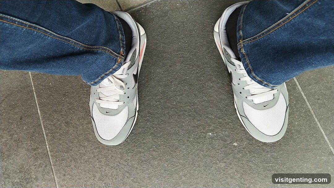 Person's Feet on Floor