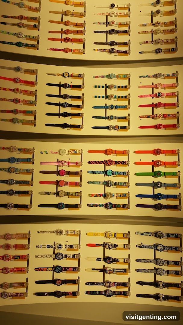 Wall Display of Watches