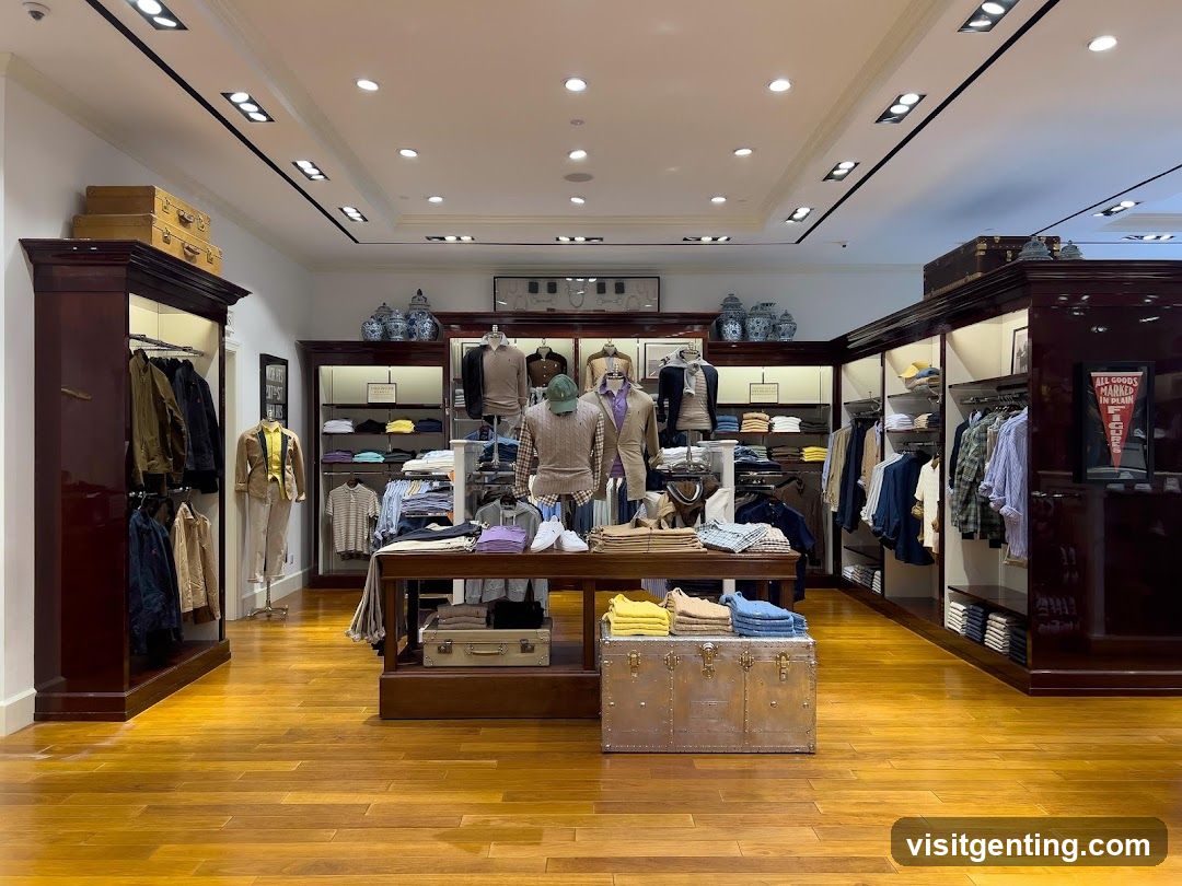Interior of a retail store