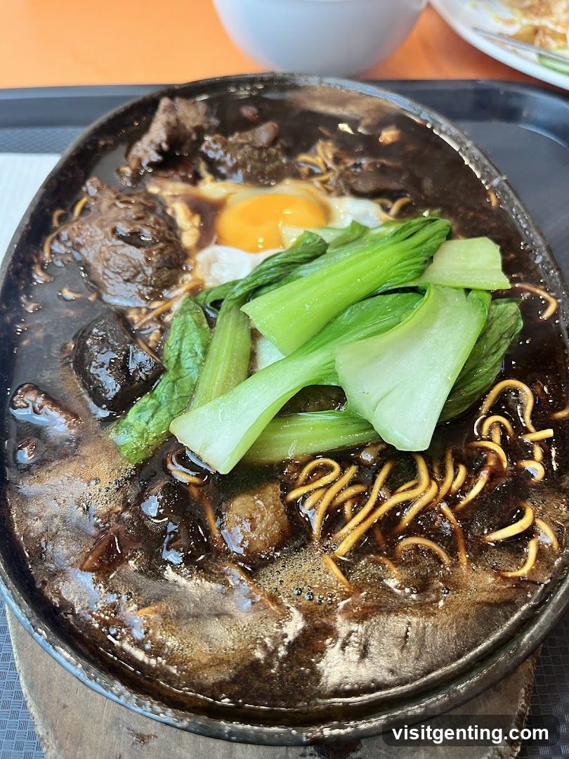 Food dish on tray