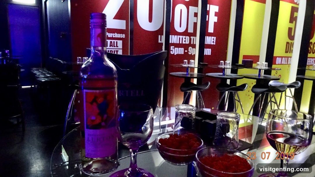 Bar Interior with Promotional Posters