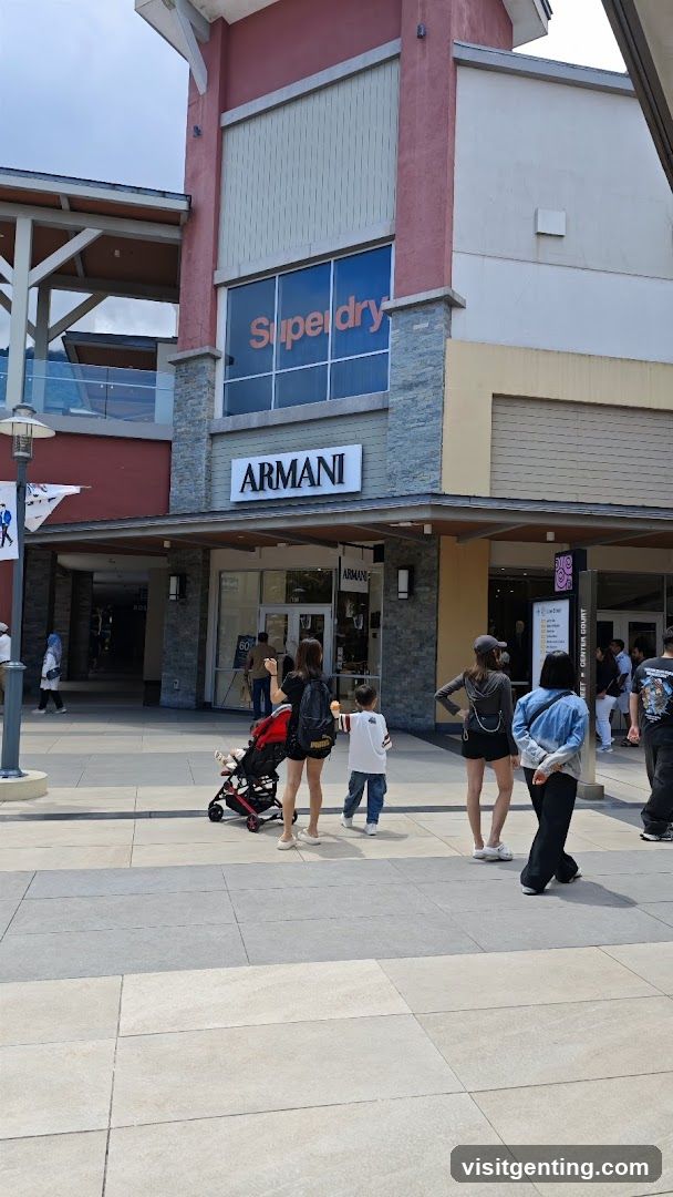 Armani and Superdry storefront