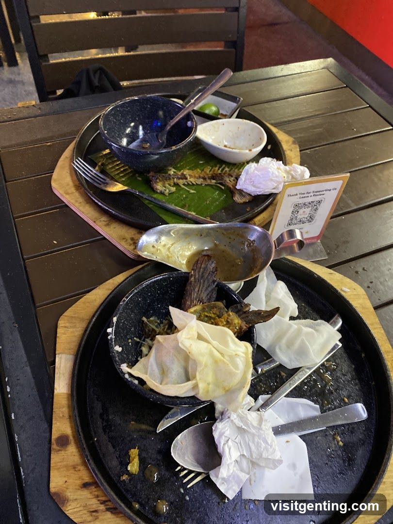 Restaurant Table After Meal