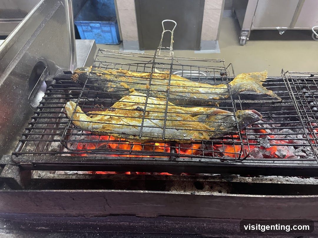 Grilled Fish on Charcoal Grill