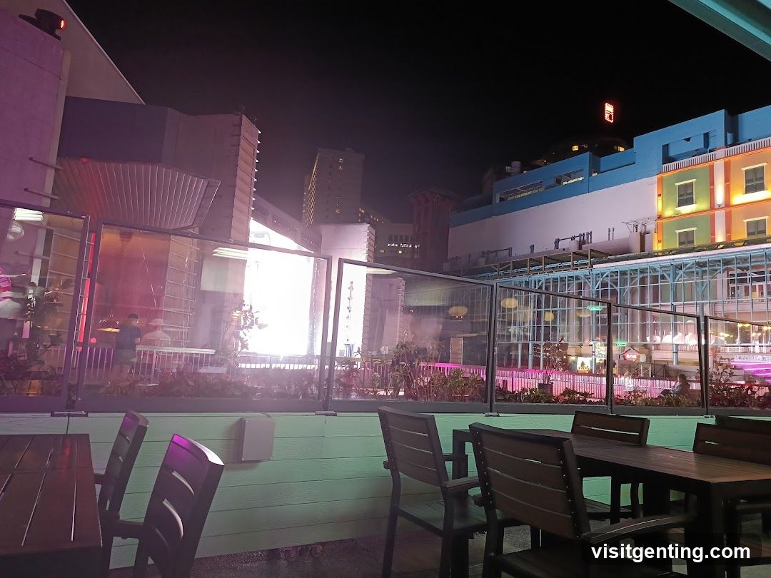 Nighttime Rooftop View