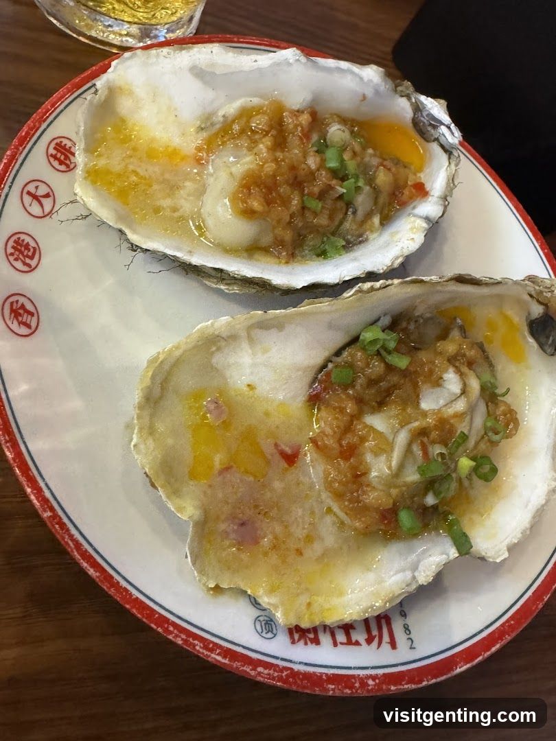 Oysters on Plate