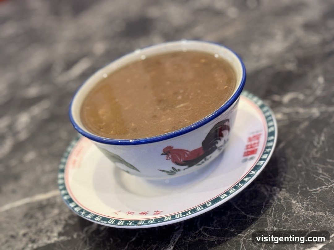 Bowl of Soup on Saucer