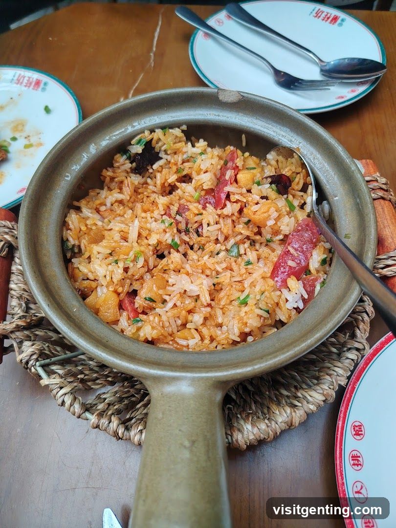 Food served in clay pot
