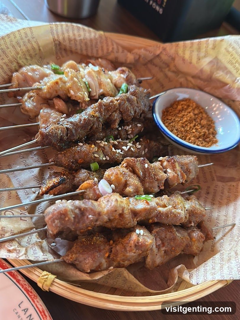 Grilled Skewers with Seasoning