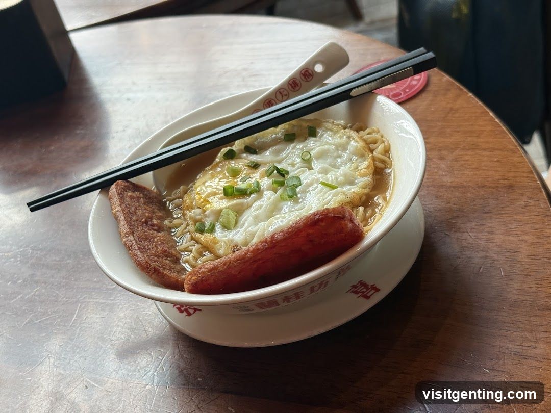 Noodle Bowl with Egg and Sausage