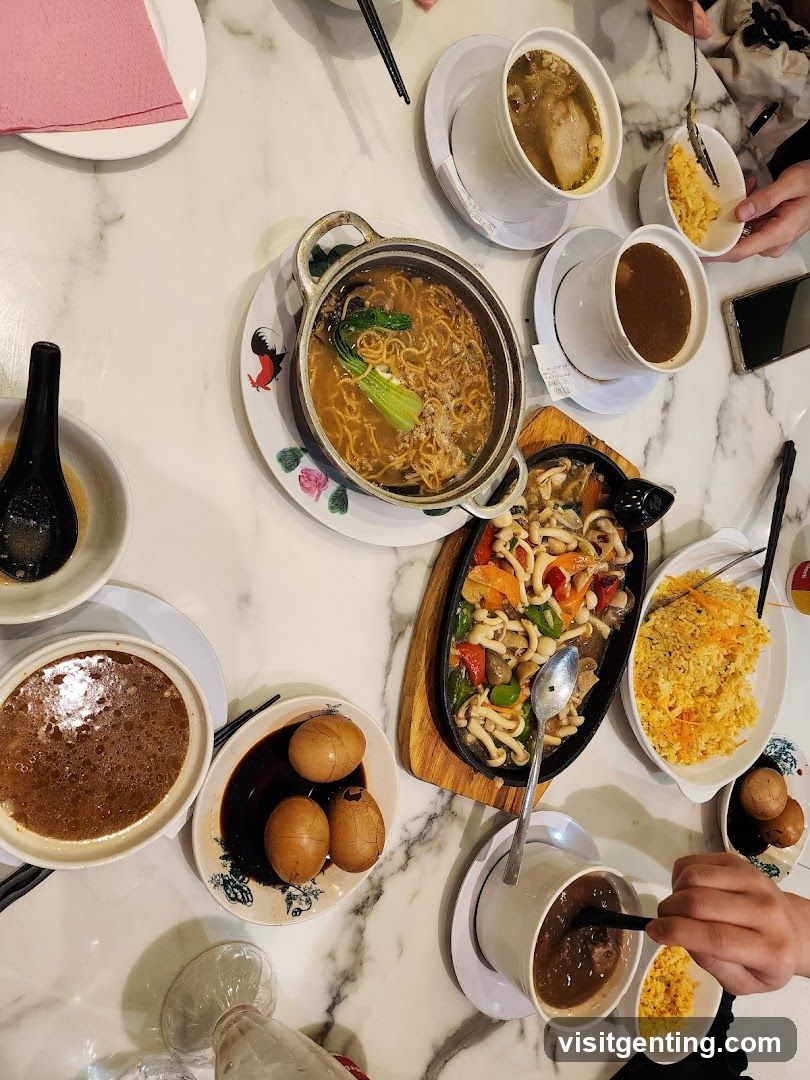Dining Table with Food