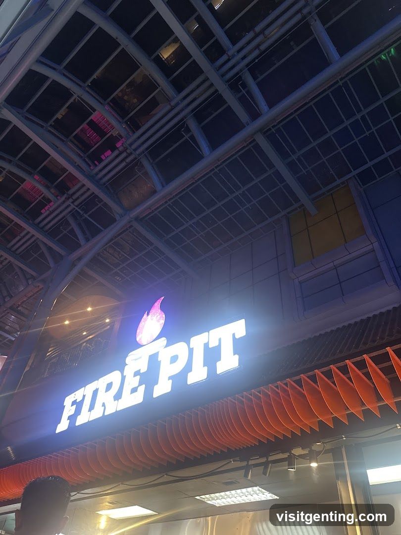 Fire Pit Restaurant Entrance